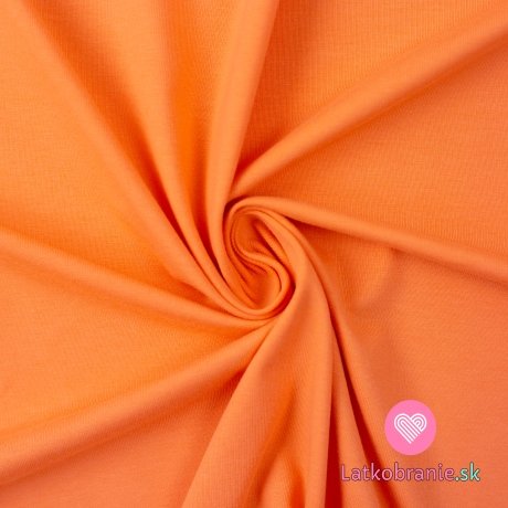 Teplákovina jednofarebná pastelovo oranžová