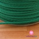 Šňůra kulatá oděvní PES 4 mm zeleno-smaragdová tmavá