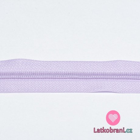 Metrážový zip spirálový 5 mm Fialová levandule