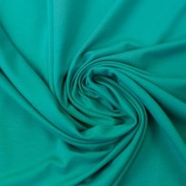 Modalová teplákovina jednofarebná zelená smaragdová