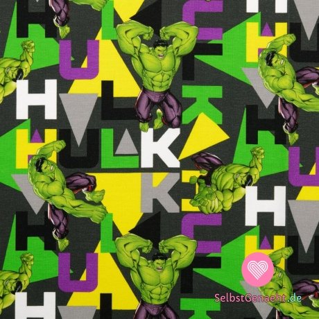 Gestrickter Hulk-Druck auf Anthrazit