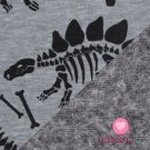 Warmkeeper potisk dinosauři na šedé melange
