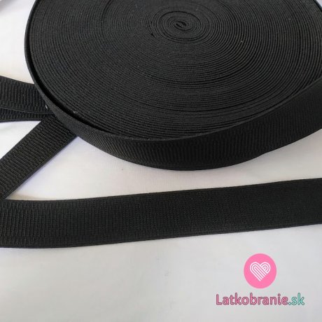 Guma prádlová čierna 30 mm