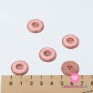 Knoflík s ozdobným okrajem růžový 18 mm