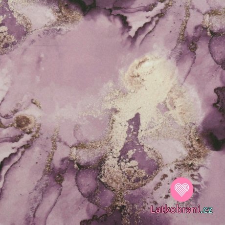 Softshell s fleecem potisk růžový mramor