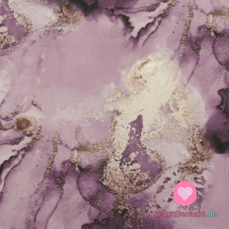 Softshell mit rosa Marmor-Print-Fleece