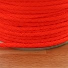 Šňůra kulatá oděvní PES 4 mm neon oranžová