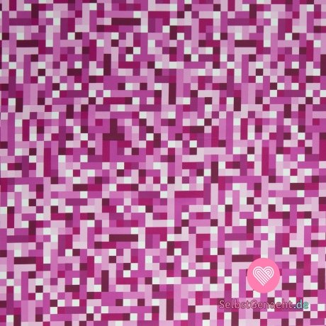 Softshell mit Fleece-Rosa-Pixeln