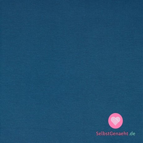 Einfarbiger Jeansblau-Strick, BIO