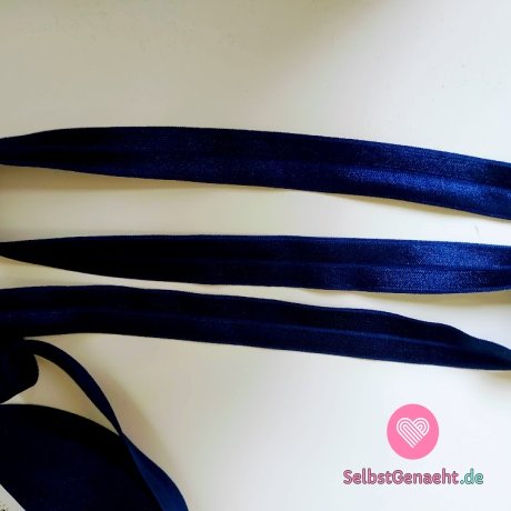 Schrägstreifen / Einfassband elastisch königsblau 19 mm