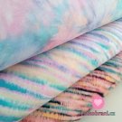 Úplet potisk batika v jemných pastelových barvách, BIO