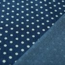 Jeans/Denim puntíky na modré střední 5mm