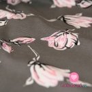 Úplet magnolie růžové třpytky na šedé tmavé 