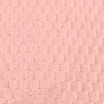 Coral fleece prošívaný, růžový