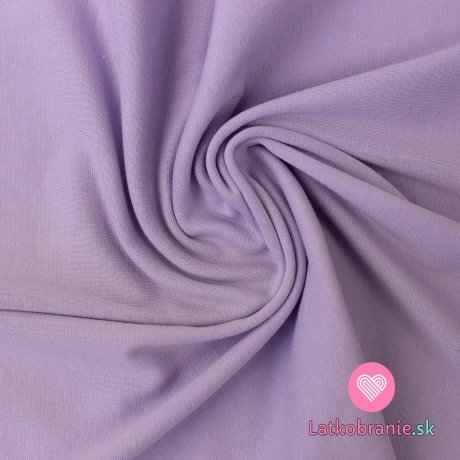 Teplákovina jednofarebná počesaná fialová levanduľová